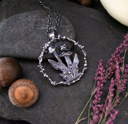 Mushroom Necklace | Sterling Silver Organic Jewelry